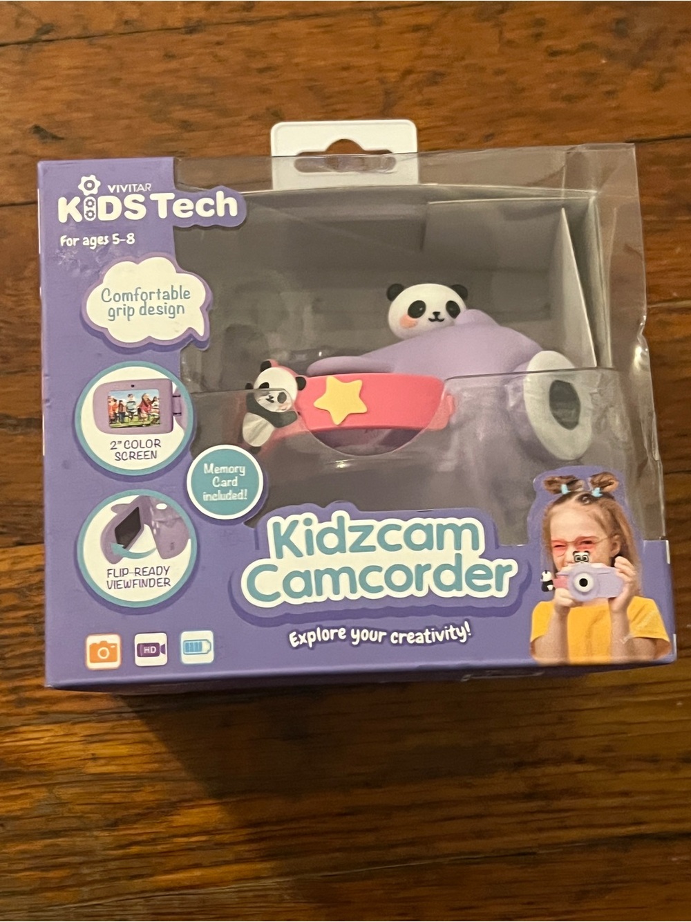 Vivitar Kidzcam Camcorder Panda Kids Tech KidzTech Brand New